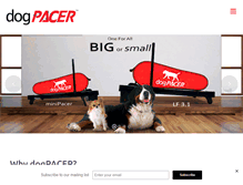 Tablet Screenshot of dogpacer.com